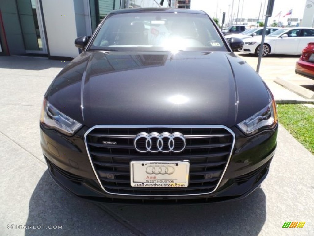 2015 A3 2.0 Premium Plus quattro - Mythos Black Metallic / Black photo #2