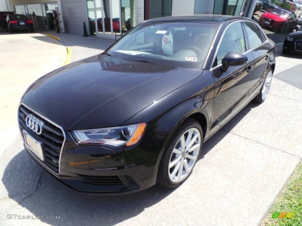 2015 A3 2.0 Premium Plus quattro - Mythos Black Metallic / Black photo #3