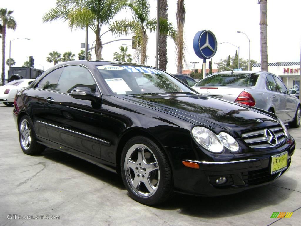2006 CLK 350 Coupe - Black / Black photo #1