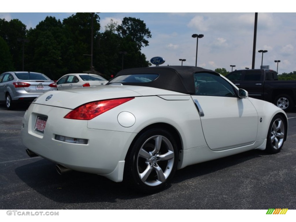 2007 350Z Grand Touring Roadster - Pikes Peak White Pearl / Charcoal photo #4