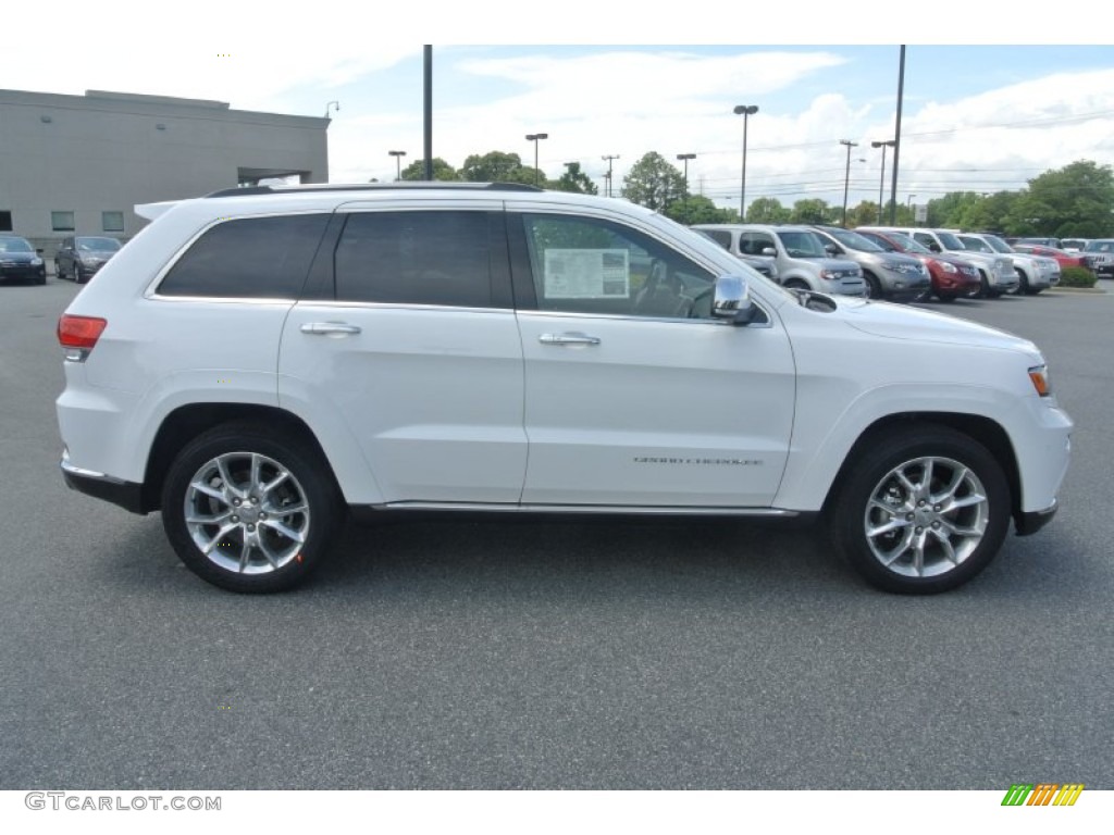 2014 Grand Cherokee Summit 4x4 - Bright White / Summit Grand Canyon Jeep Brown Natura Leather photo #6