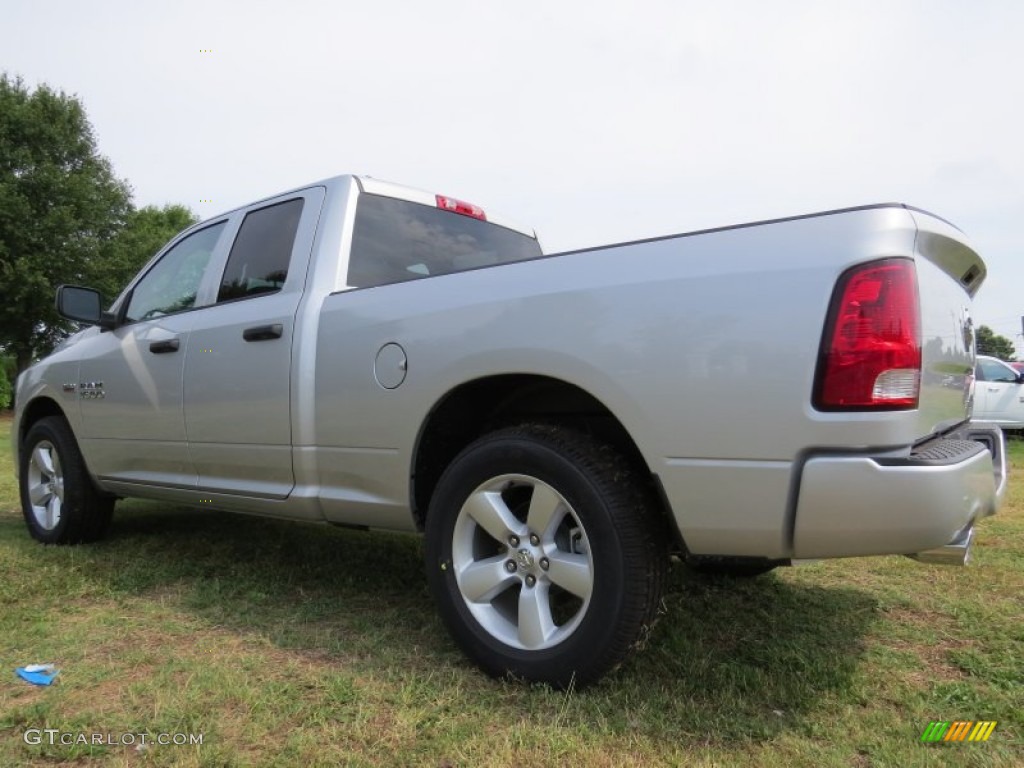 2014 1500 Express Quad Cab - Bright Silver Metallic / Black/Diesel Gray photo #2