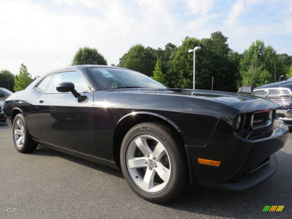 2014 Challenger R/T - Phantom Black Tri-Coat Pearl / Dark Slate Gray photo #4