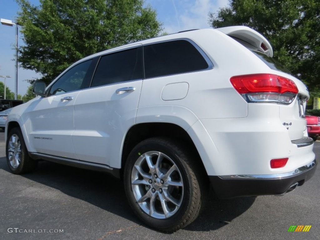 2014 Grand Cherokee Summit 4x4 - Bright White / Summit Grand Canyon Jeep Brown Natura Leather photo #2