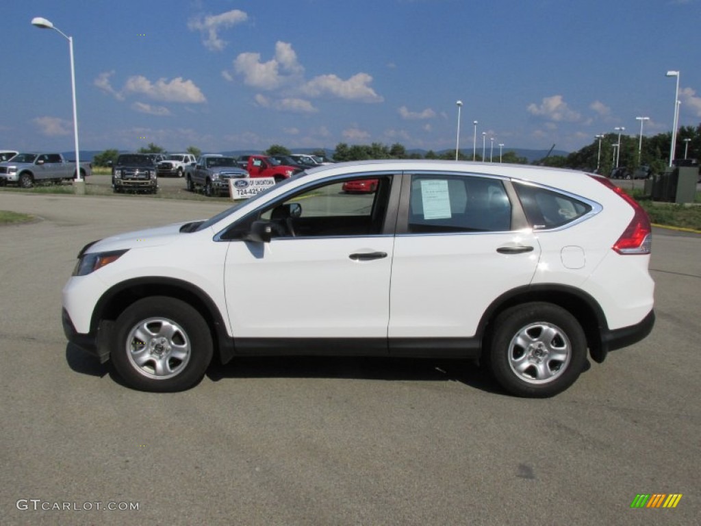 2012 CR-V LX 4WD - Taffeta White / Gray photo #4