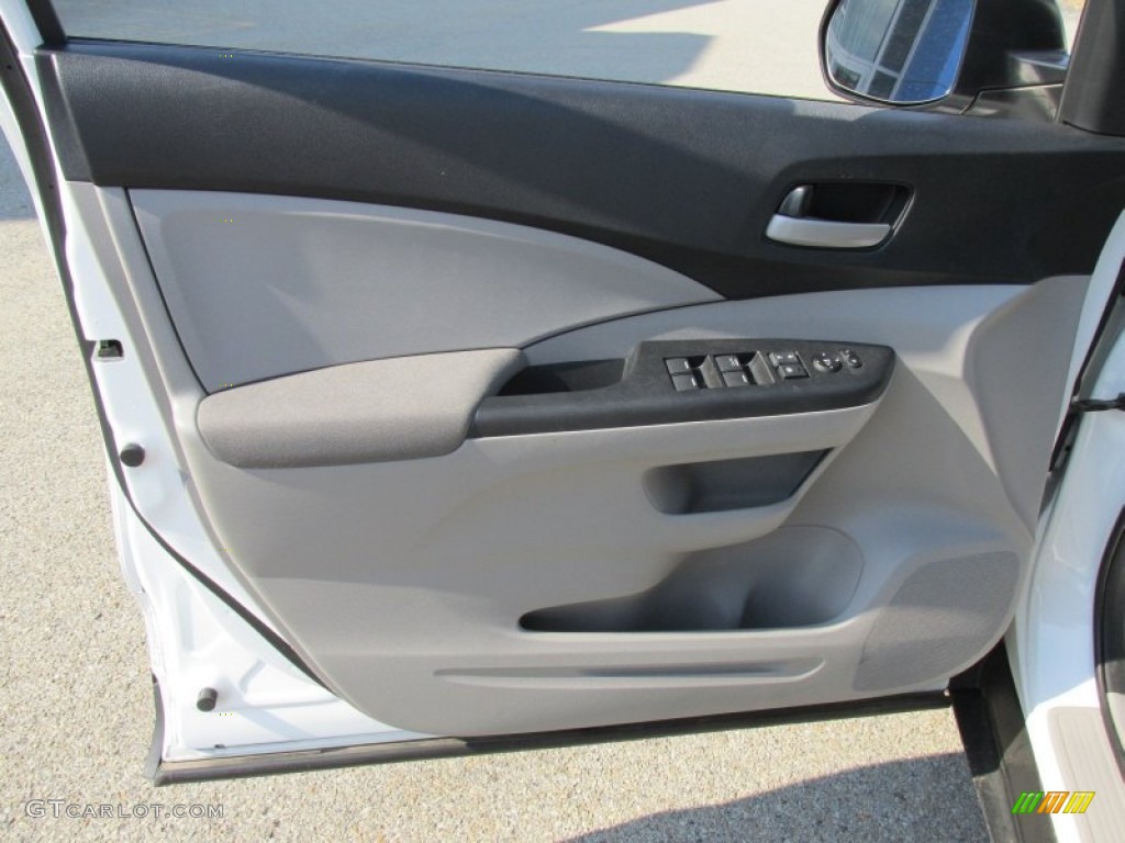 2012 Honda CR-V LX 4WD Gray Door Panel Photo #95305525