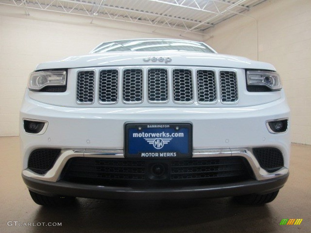 2014 Grand Cherokee Summit 4x4 - Bright White / Summit Grand Canyon Jeep Brown Natura Leather photo #3