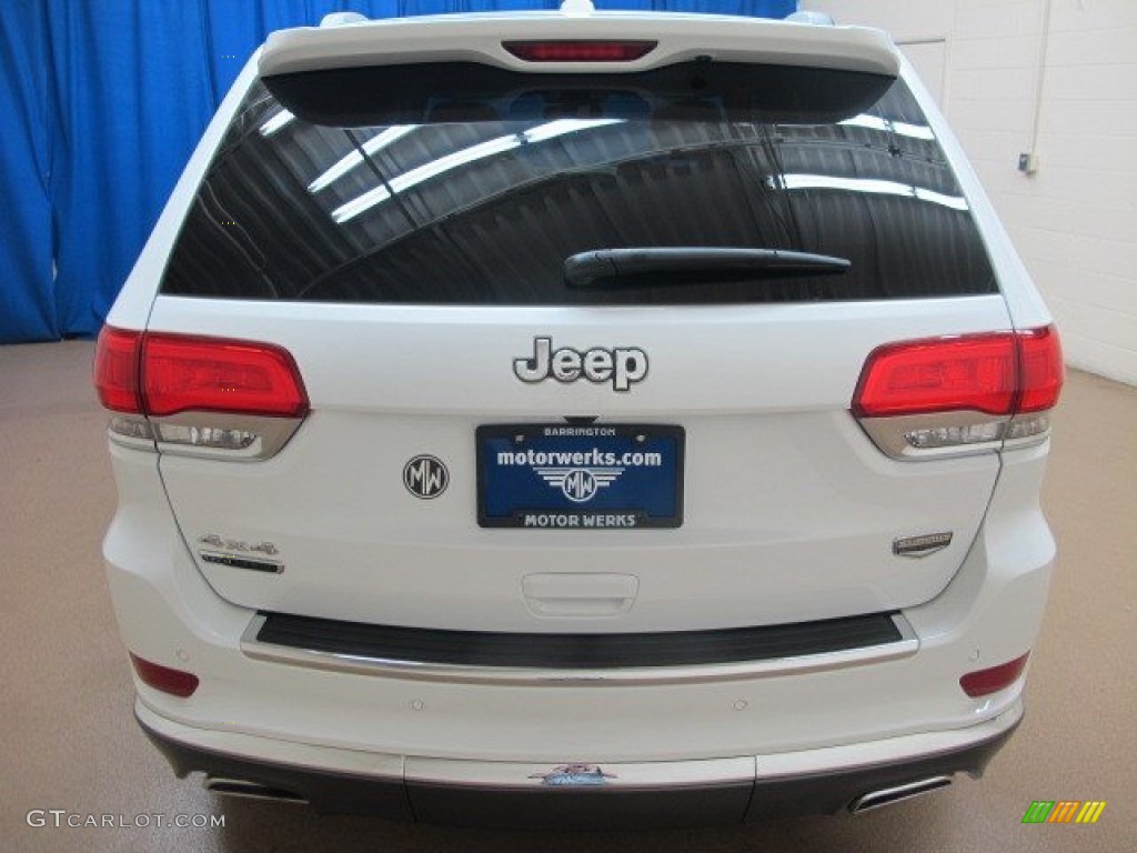 2014 Grand Cherokee Summit 4x4 - Bright White / Summit Grand Canyon Jeep Brown Natura Leather photo #7