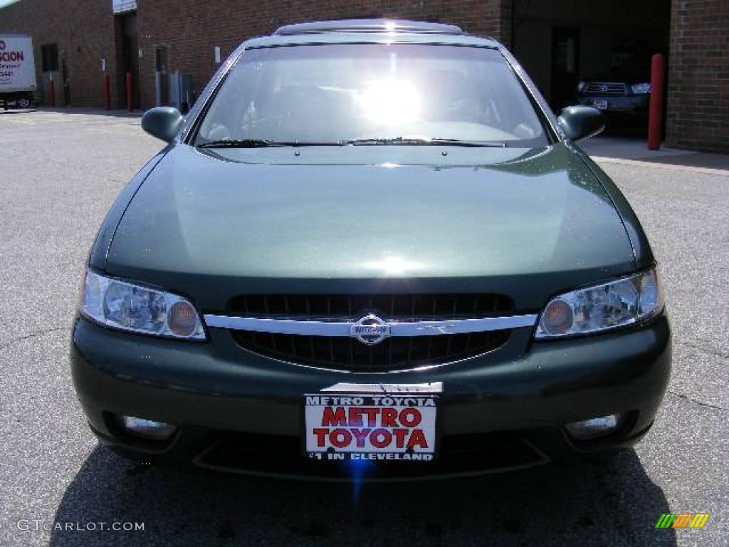 2001 Altima GLE - Green Emerald Metallic / Blond photo #8