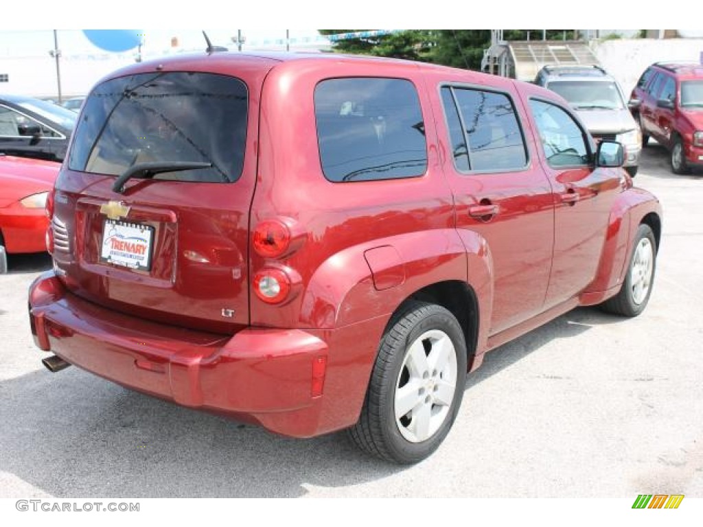2008 HHR LT - Cardinal Red Metallic / Ebony Black photo #3