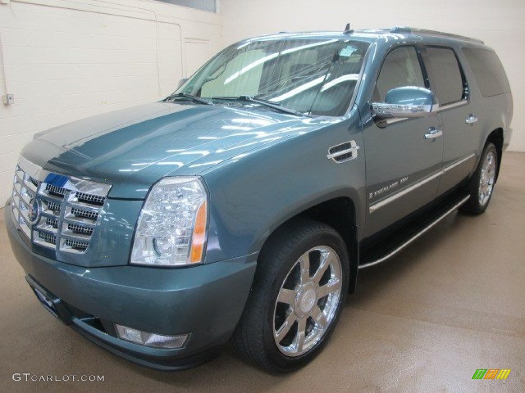 2008 Escalade ESV AWD - Stealth Gray / Ebony photo #4