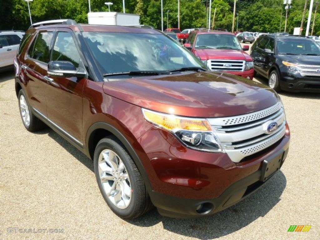 Bronze Fire 2015 Ford Explorer XLT 4WD Exterior Photo #95307640