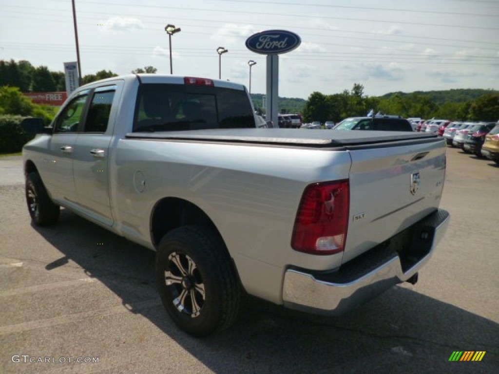 2011 Ram 1500 SLT Quad Cab 4x4 - Bright Silver Metallic / Dark Slate Gray/Medium Graystone photo #5