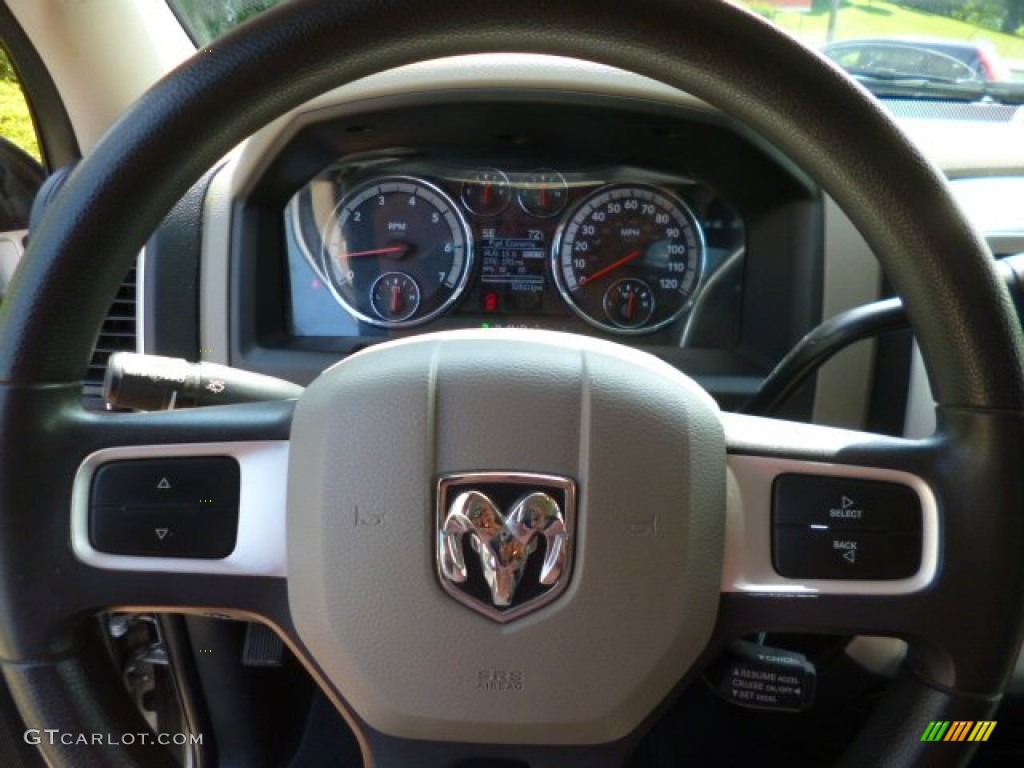 2011 Ram 1500 SLT Quad Cab 4x4 - Bright Silver Metallic / Dark Slate Gray/Medium Graystone photo #17