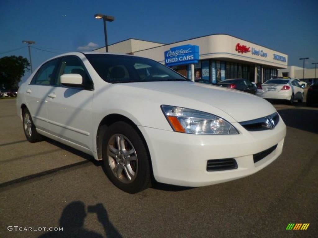 2006 Accord SE Sedan - Taffeta White / Ivory photo #1