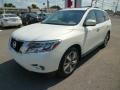 2014 Moonlight White Nissan Pathfinder Platinum AWD  photo #3