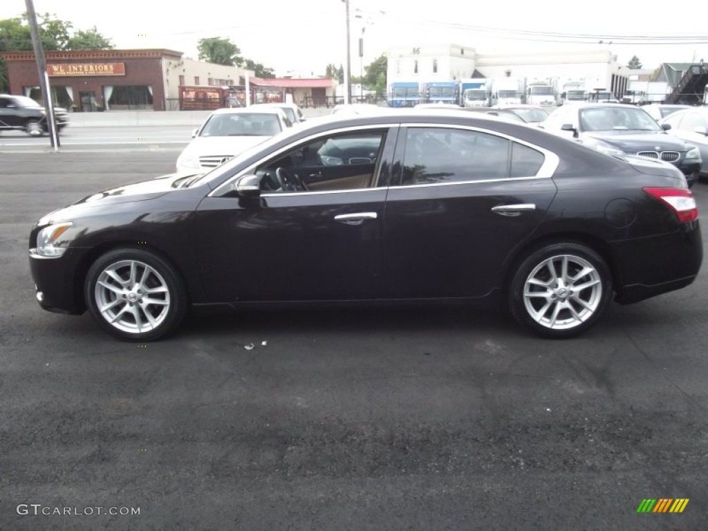 2011 Maxima 3.5 S - Crimson Black / Charcoal photo #6