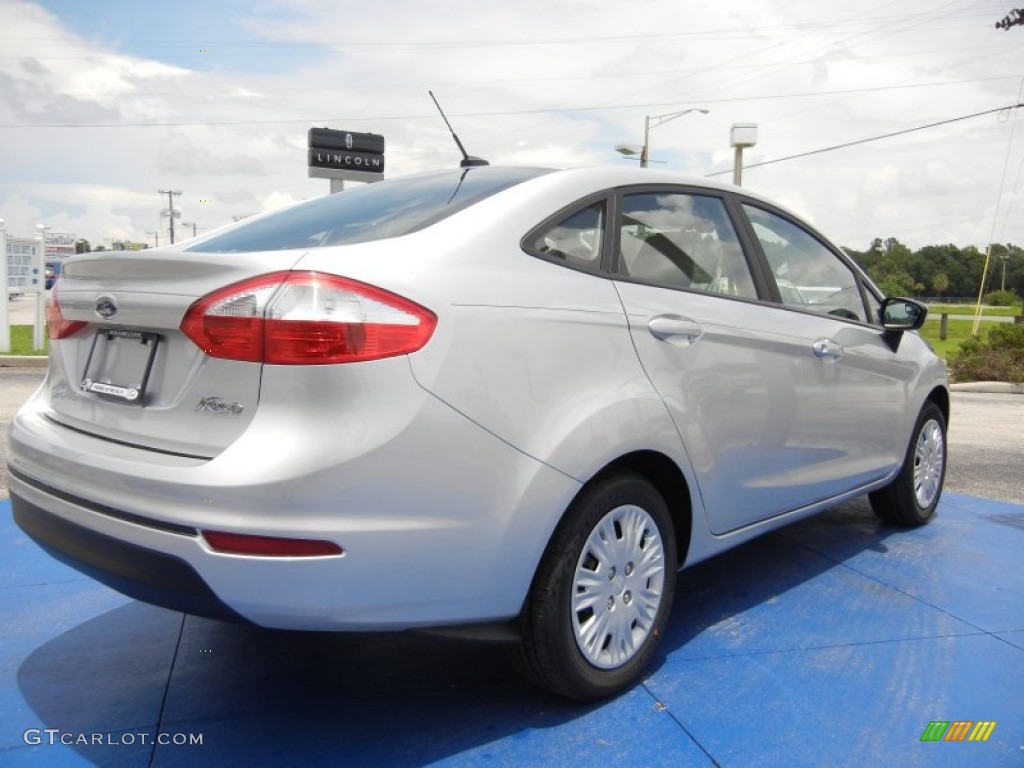 2015 Fiesta S Sedan - Ingot Silver Metallic / Charcoal Black photo #3