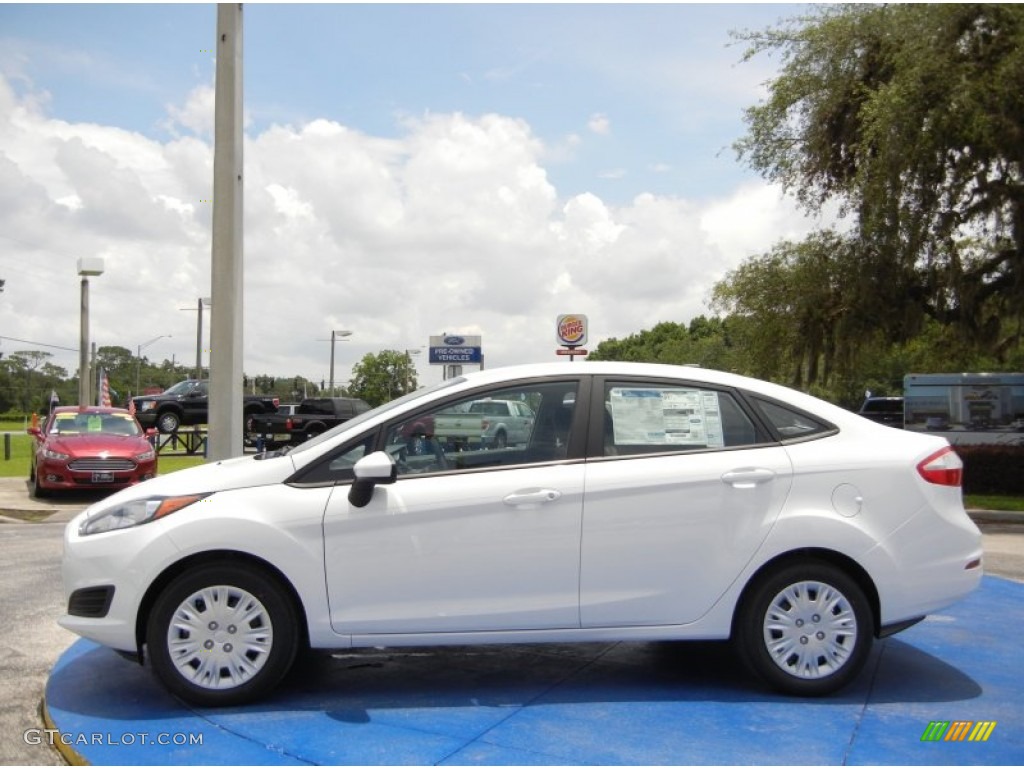 Oxford White 2015 Ford Fiesta S Sedan Exterior Photo #95317012