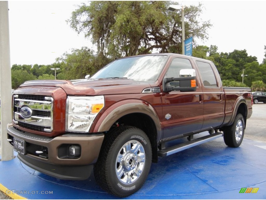 Bronze Fire 2015 Ford F350 Super Duty King Ranch Crew Cab 4x4 Exterior Photo #95317501