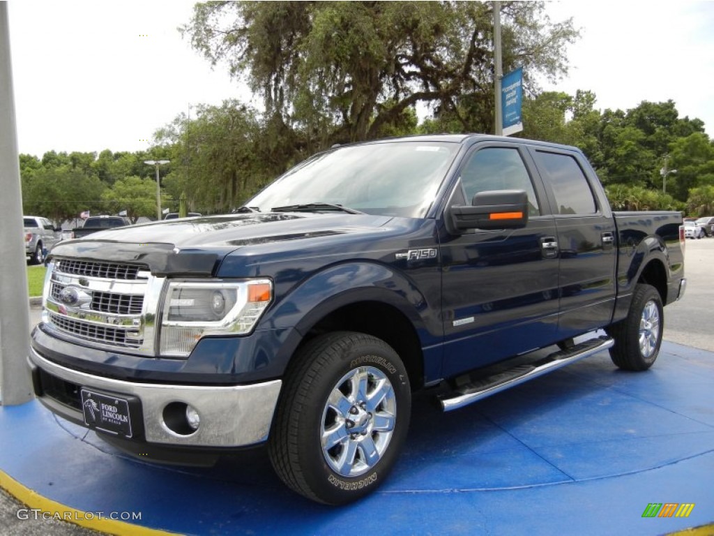2014 F150 XLT SuperCrew - Blue Jeans / Steel Grey photo #1