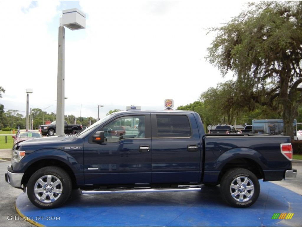 2014 F150 XLT SuperCrew - Blue Jeans / Steel Grey photo #2