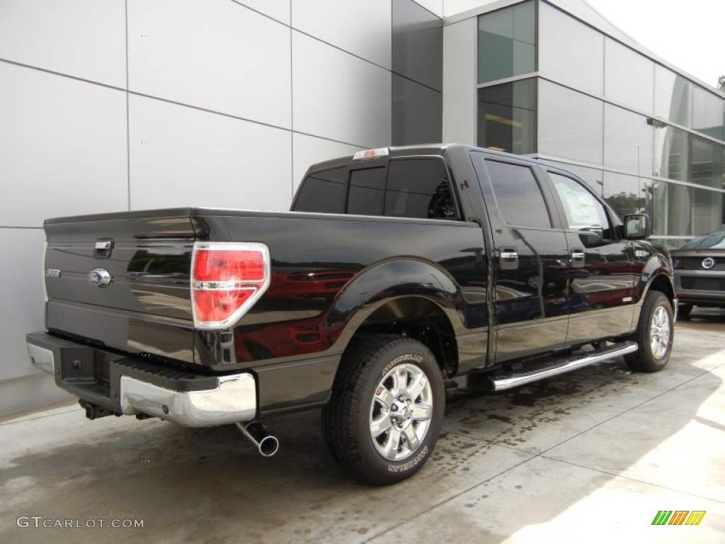 2014 F150 XLT SuperCrew - Tuxedo Black / Steel Grey photo #2