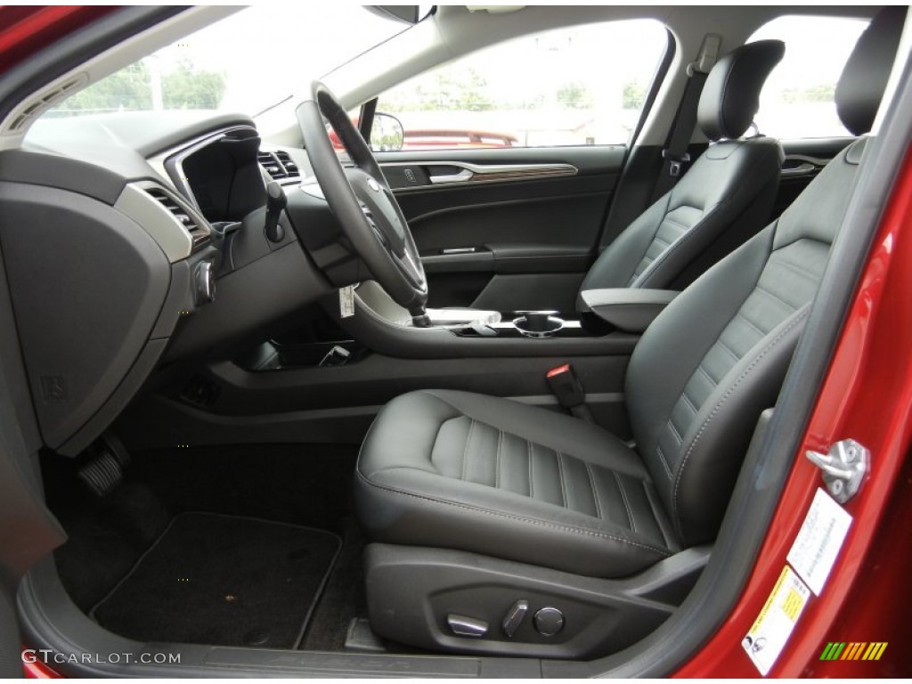 Charcoal Black Interior 2014 Ford Fusion Energi SE Photo #95319220