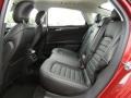 2014 Ford Fusion Charcoal Black Interior Rear Seat Photo
