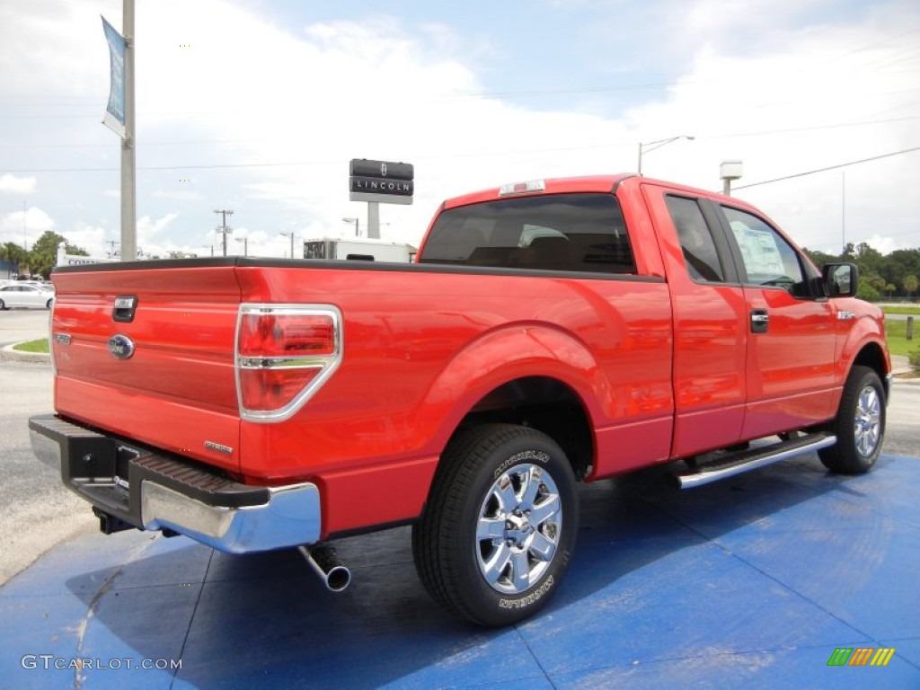 2014 F150 XLT SuperCab - Race Red / Pale Adobe photo #3