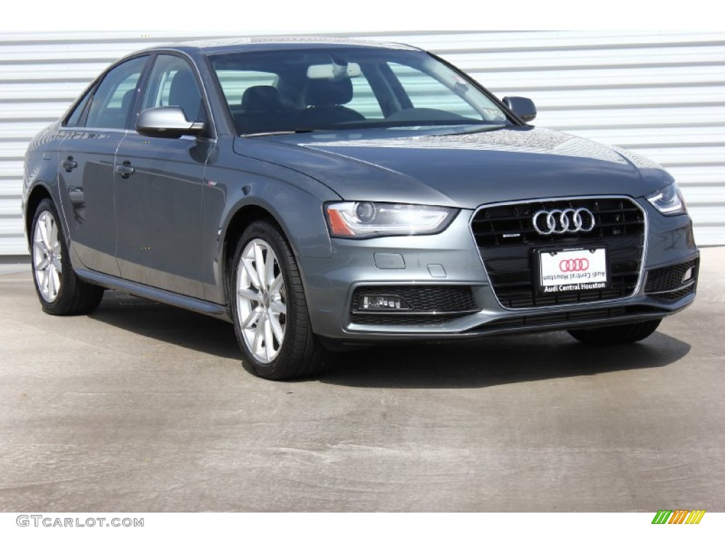 2014 A4 2.0T quattro Sedan - Monsoon Grey Metallic / Black photo #1