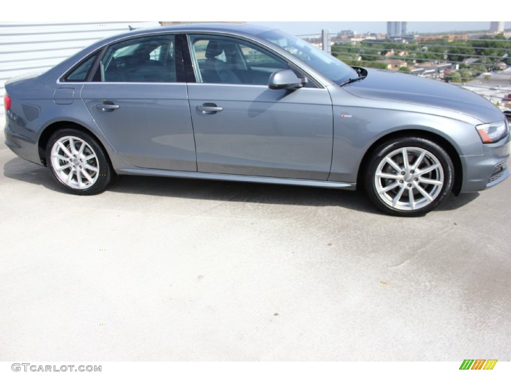 2014 A4 2.0T quattro Sedan - Monsoon Grey Metallic / Black photo #9