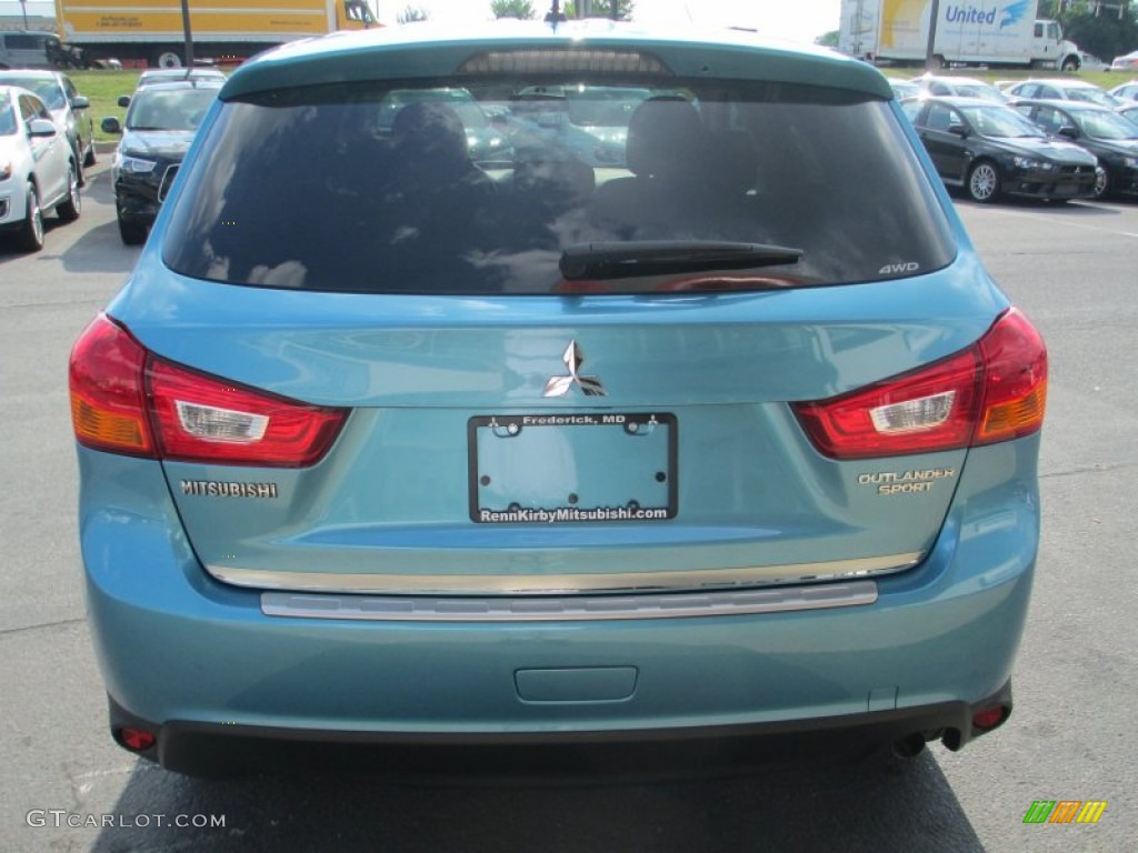 2014 Outlander Sport ES AWD - Laguna Blue Metallic / Black photo #6