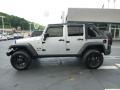 2007 Bright Silver Metallic Jeep Wrangler Unlimited X 4x4  photo #2