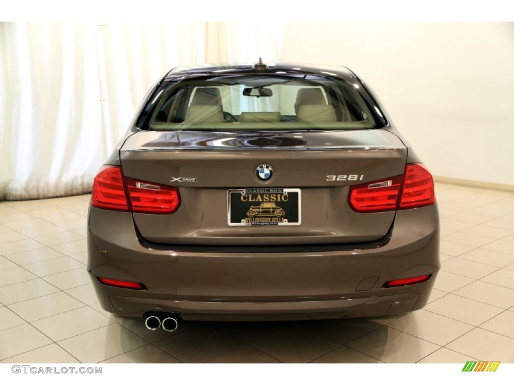 2013 3 Series 328i xDrive Sedan - Sparkling Bronze Metallic / Venetian Beige photo #30