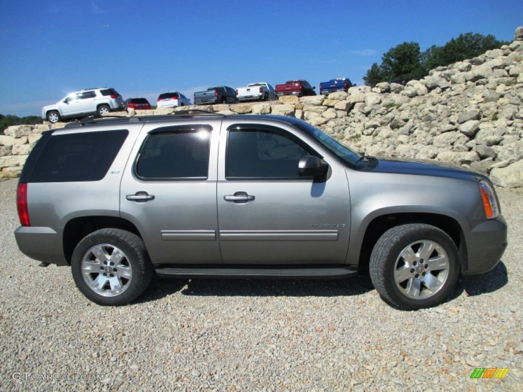 2009 Yukon SLT 4x4 - Steel Gray Metallic / Light Titanium photo #34