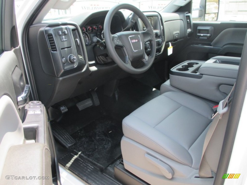 Jet Black/Dark Ash Interior 2015 GMC Sierra 3500HD Work Truck Regular Cab Chassis Photo #95327725