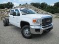 Front 3/4 View of 2015 Sierra 3500HD Work Truck Crew Cab Chassis