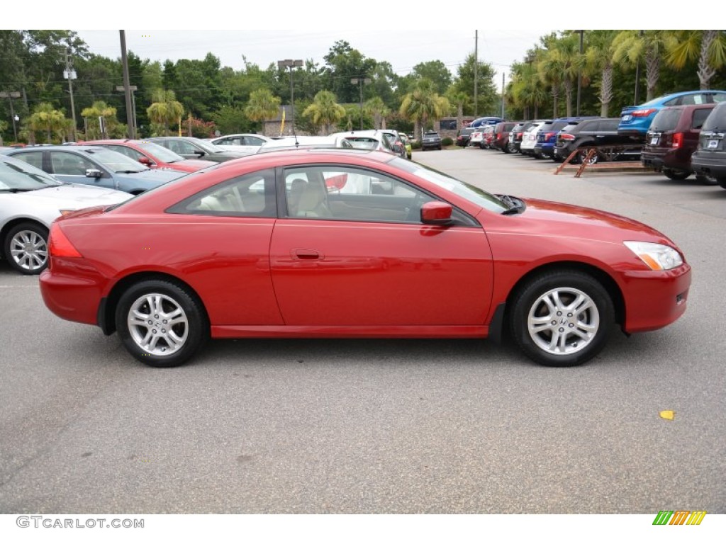 San Marino Red 2007 Honda Accord EX Coupe Exterior Photo #95329051