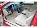 Ivory 2007 Honda Accord EX Coupe Interior Color