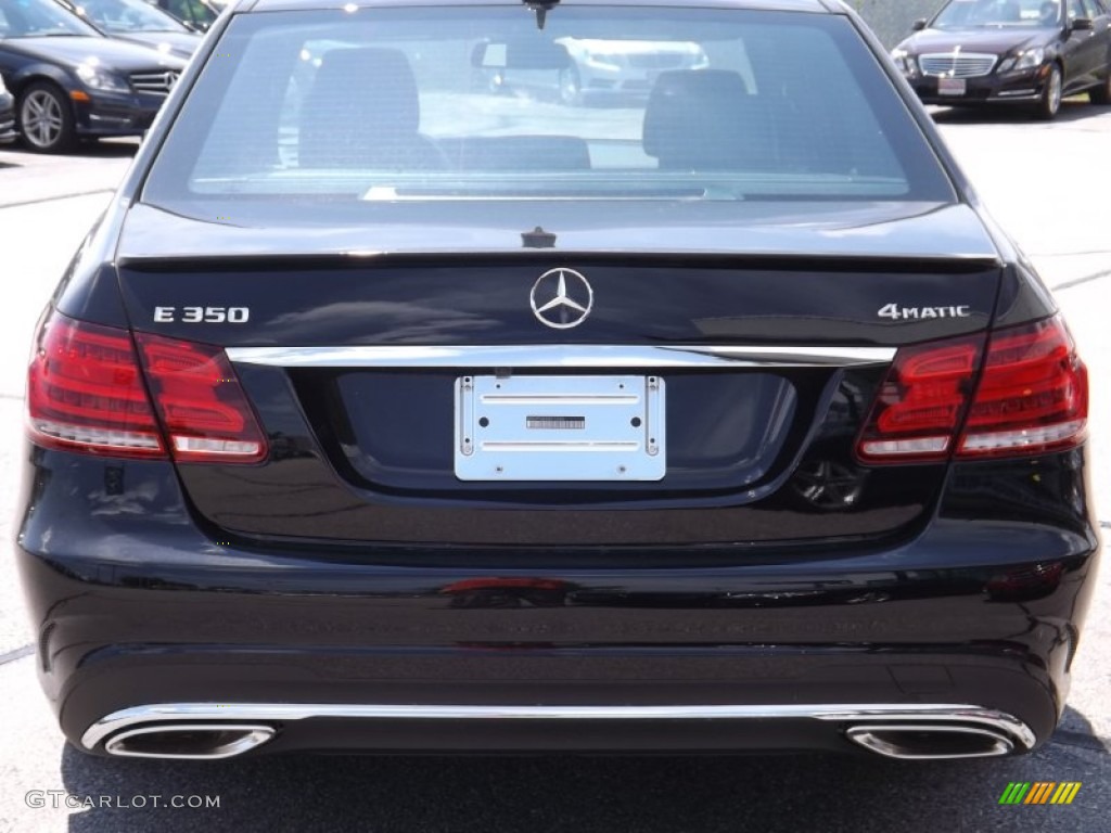 2014 E 350 4Matic Sport Sedan - Black / Black photo #4