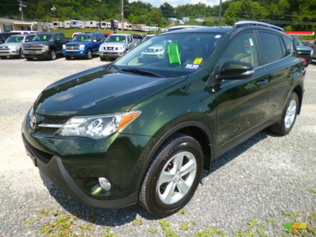 Spruce Green Mica 2013 Toyota RAV4 XLE AWD Exterior Photo #95332501