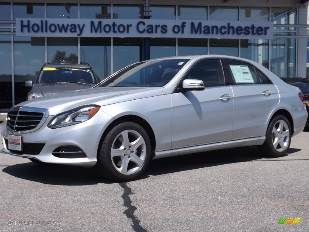 2014 E 350 4Matic Sedan - Iridium Silver Metallic / Black photo #1