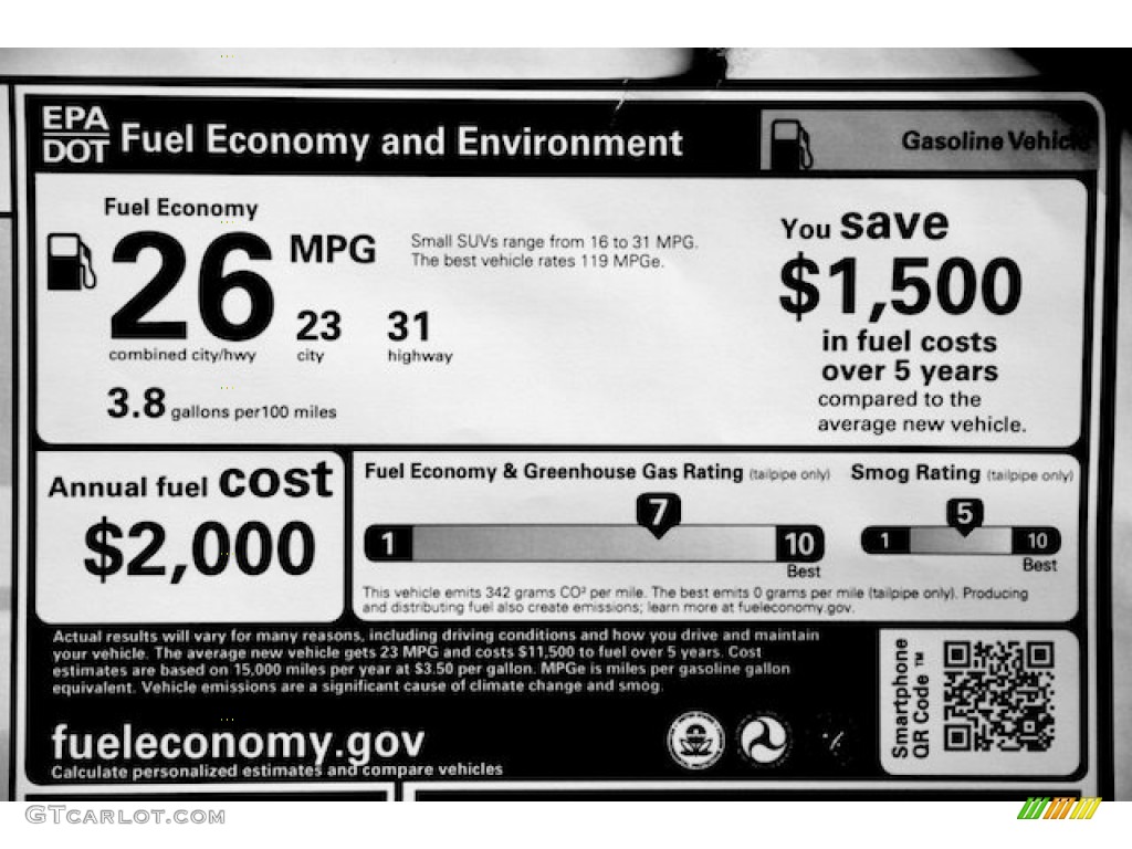 2014 CR-V EX-L - White Diamond Pearl / Black photo #22