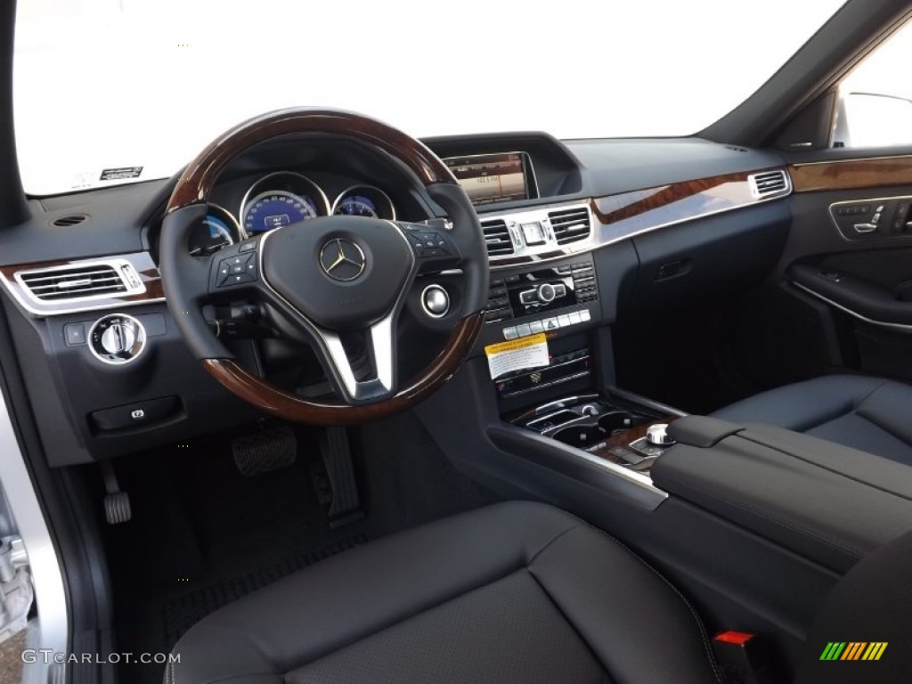 2014 E 350 4Matic Sedan - Iridium Silver Metallic / Black photo #8