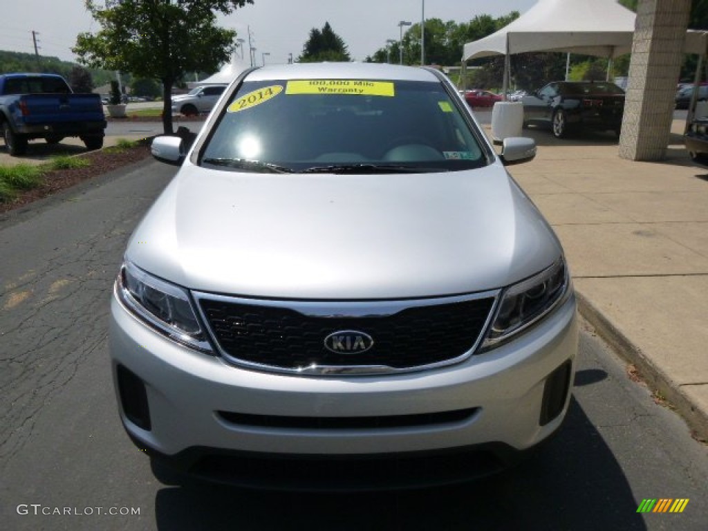 2014 Sorento LX AWD - Bright Silver / Black photo #3