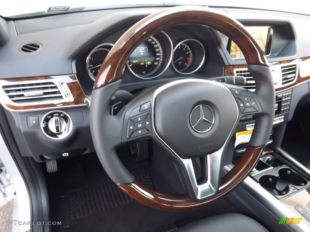 2014 E 350 4Matic Sedan - Iridium Silver Metallic / Black photo #15