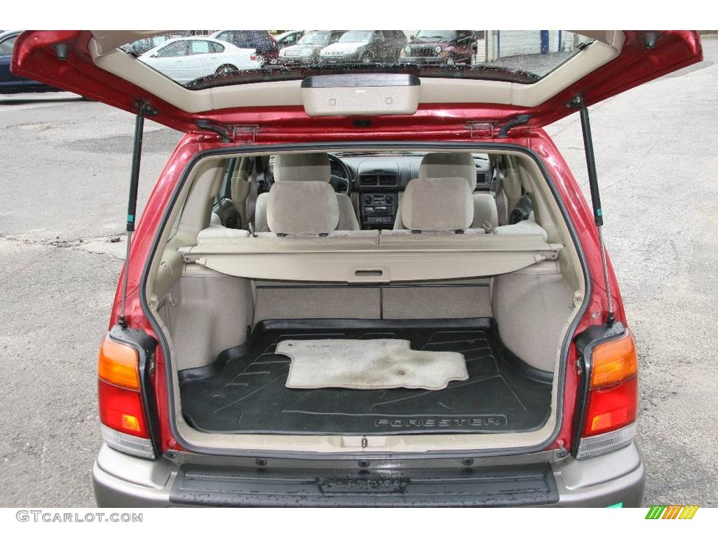 2000 Forester 2.5 S - Canyon Red Pearl / Beige photo #7