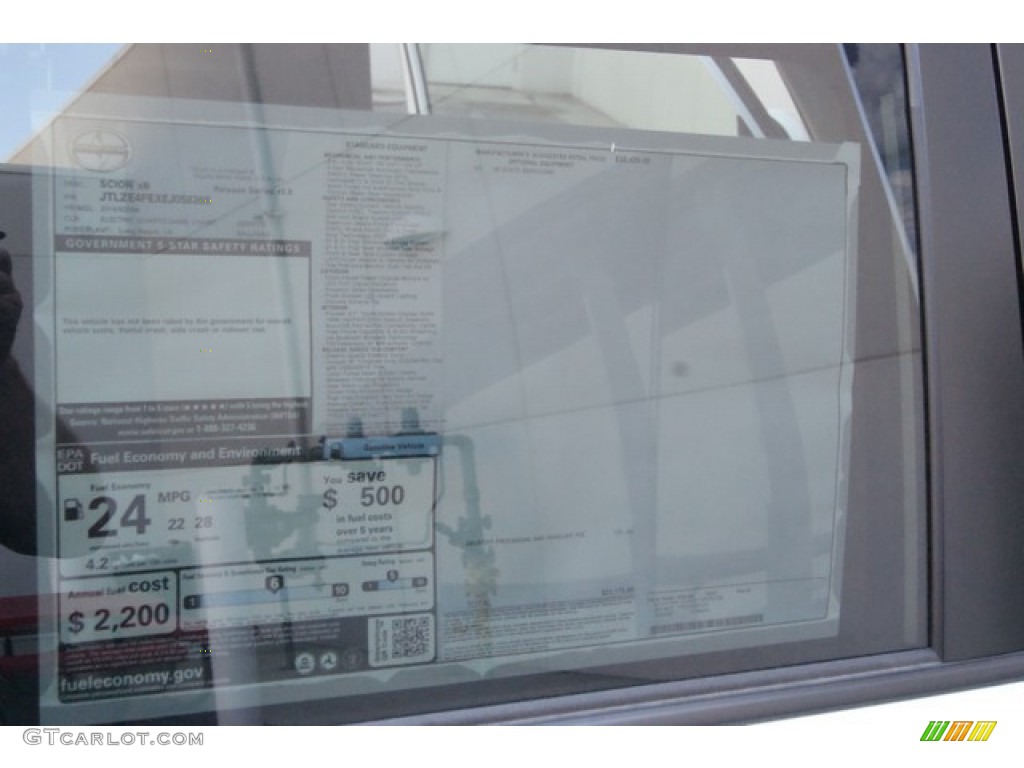 2014 Scion xB Release Series 10.0 Window Sticker Photos