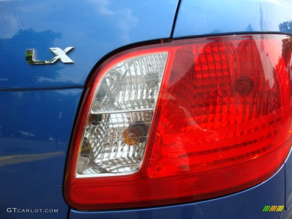 2008 Rio LX Sedan - Sapphire Blue / Gray photo #20
